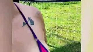 Horny Milf ENM Diamond Delivers Intense Outdoor Blowjob with Passion