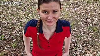 why would shy russian girl give slobbery blowjob in forest on first date?