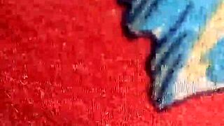 Amateur couple’s blowjob and doggy style banging with cum in mouth outdoors