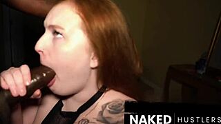 ginger pawg slut shows huge ass for raw interracial fuck