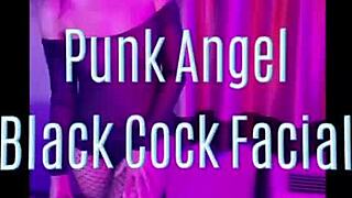 Punk angel takes black cock for facial in long clip with kitty catherine