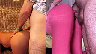Split Screen Doggystyle Action with Filipina Creampie Compilation Feels Amazing