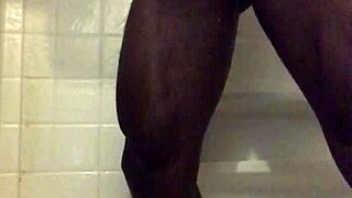 Shower time turns wild with solo strokes! 🚿