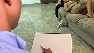 dude, artist loses it drawing silvana lee’s huge colombian tits naked
