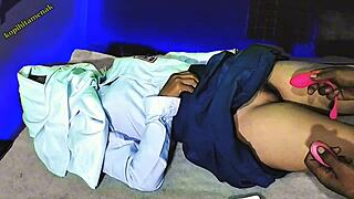 Indonesian Teacher Tries New Vibrator On Student Girlfriend With Tits Play And Handjob!