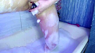 Man, I’m a wet pornstar after bath, still got that dildo tho!