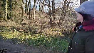 lost in the woods, a cyclist takes me to his house for rough sex