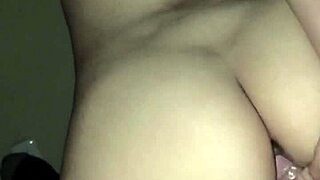 this cute latina colegiala in lingerie gives me the deepest throat blowjob ever, licking balls and riding cowgirl in homemade couple action
