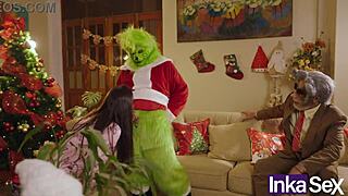 Grinch and Victoria Camargo Dirty Christmas with Anal Action
