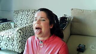 there was a housewife who got her head locked to a fucking machine. her deepthroat skills delivered the greatest bj ever seen.