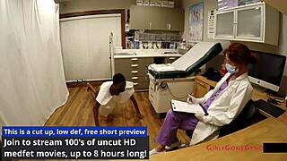 Hey, check Jewel getting a sports physical as a soccer star!