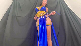 Arab girl opens her ass with a huge cock