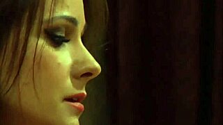 hey, check out this naughty lesbian mistress kissing and masturbating with her sexy slave