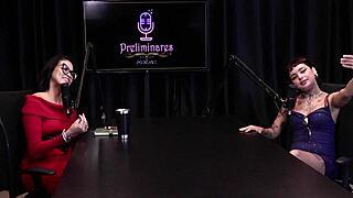 best moments annie clementine in preliminares podcast with bia hot part 2