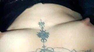 trio with horny mexican prostitute used by husband and friend for handjob and pussy licking in public pool
