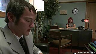 Shemale Boss Anal Fucks Auditioner