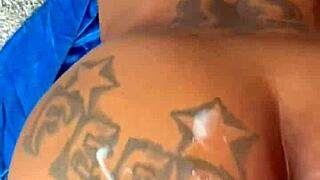 Blonde and having fun? You see her bent over taking big black cock in doggystyle with creampie blowjob and wet pussy sucking