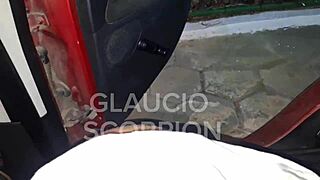 gave it to the hot uber driver after the ride with deepthroat blowjob and cumshot