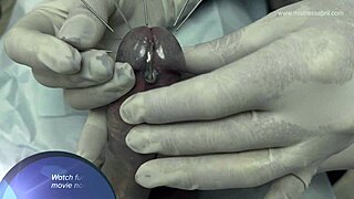 Dominatrix MISTRESS April casually narrates her intense MEDICAL PENIS TORMENT on the patient in the hospital.