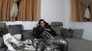 MilfyCalla teases with masturbating and playing in fur hooded downjackets for jerk off instructions in episode 210 preview.