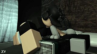 so this roblox girl was wide awake in the bedroom and decided to play with her boyfriend's cock while he slept