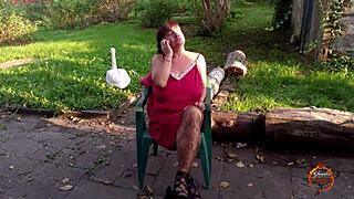 so you're relaxing outdoors with klaudiaambergirl in this chill scene